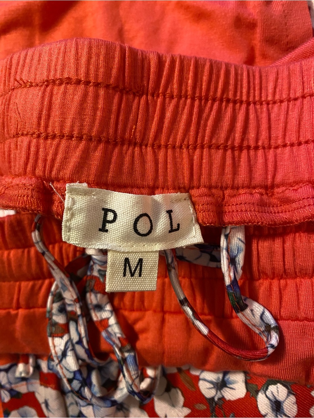 POL Red Floral Panel Wide-Leg Pants - Picture 6 of 6